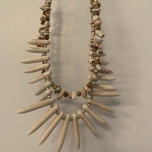 ❌ SOLD Anthro natural stone statement necklace